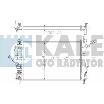 Радиатор охлаждения двигателя KALE OTO RADYATOR VIU9Y XOH KGG8 352300 3139370 изображение 0