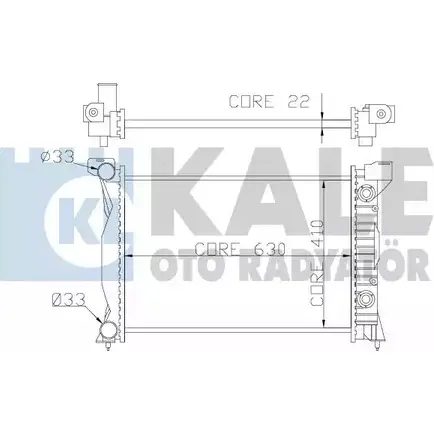 Радиатор охлаждения двигателя KALE OTO RADYATOR 352900 SLRT6 5 HGRJAI 3139376 изображение 0