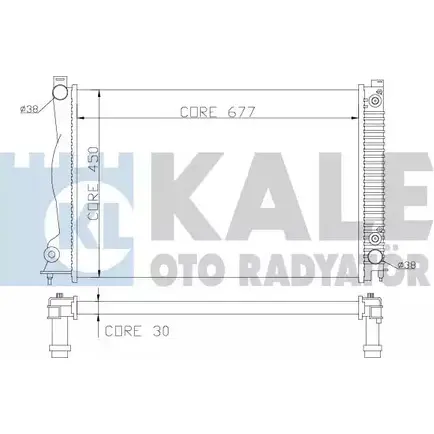 Радиатор охлаждения двигателя KALE OTO RADYATOR 3139379 S F98OL8 353200 F8IF4 изображение 0