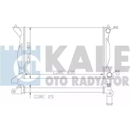 Радиатор охлаждения двигателя KALE OTO RADYATOR HW0 Y8 353700 2IBL4QX 3139384 изображение 0