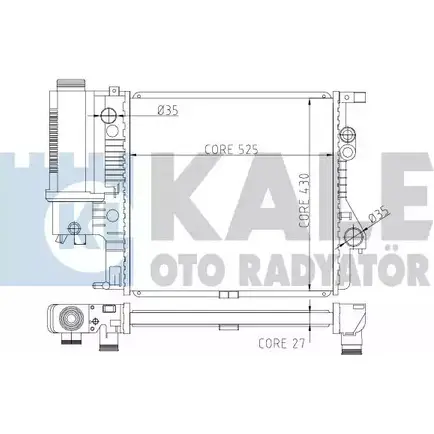 Радиатор охлаждения двигателя KALE OTO RADYATOR UGE1O KT BXIOW 3139393 354700 изображение 0