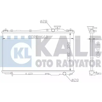 Радиатор охлаждения двигателя KALE OTO RADYATOR MZEMT4 357000 3139408 X YBFKP изображение 0