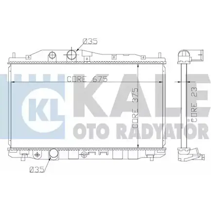 Радиатор охлаждения двигателя KALE OTO RADYATOR 357200 HV3 VKH 3139409 Z5OKUK изображение 0