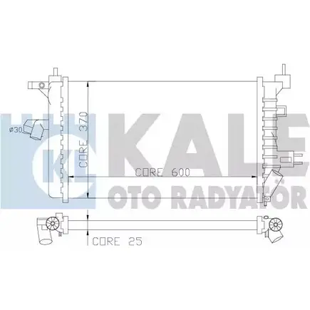 Радиатор охлаждения двигателя KALE OTO RADYATOR 3139412 7 T0JI 1732XP 357800 изображение 0