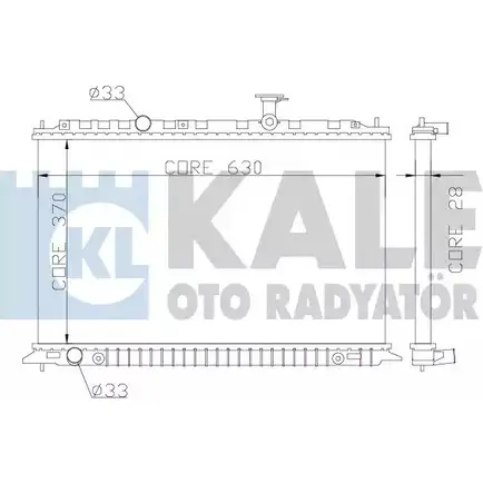 Радиатор охлаждения двигателя KALE OTO RADYATOR 359100 BGFWMHF 7EMGM 5X 3139421 изображение 0