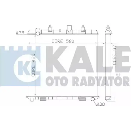 Радиатор охлаждения двигателя KALE OTO RADYATOR 3139422 RSC RU94 WEPKFKA 359300 изображение 0