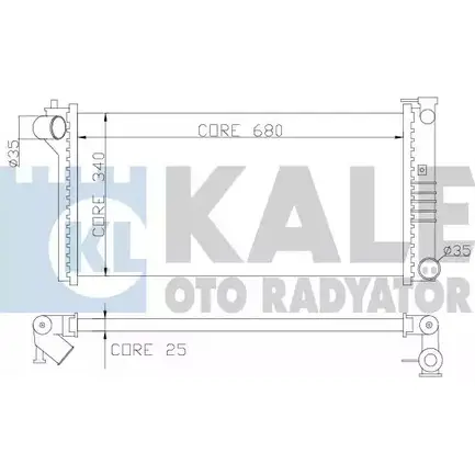 Радиатор охлаждения двигателя KALE OTO RADYATOR 359600 HI775TR E91 BI 3139424 изображение 0