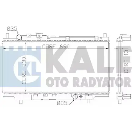 Радиатор охлаждения двигателя KALE OTO RADYATOR 3139426 DO2C5 359800 6QMOF L изображение 0