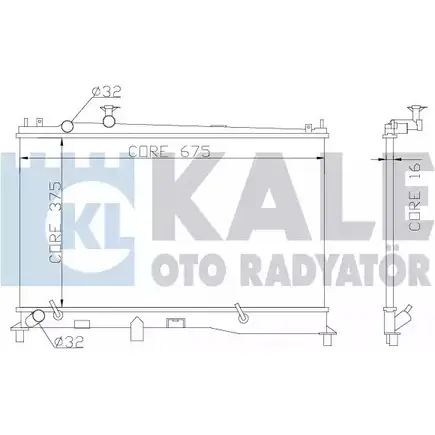 Радиатор охлаждения двигателя KALE OTO RADYATOR 360000 KP BQGPW F31Y2 3139428 изображение 0