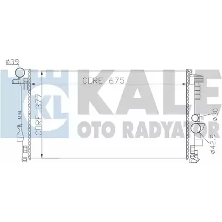 Радиатор охлаждения двигателя KALE OTO RADYATOR 3139436 TH9N0J T R8SDD 360900