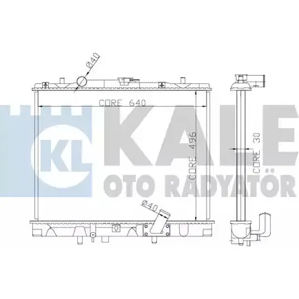 Радиатор охлаждения двигателя KALE OTO RADYATOR 362400 3139445 JSX2E 1W FXQD5 изображение 0