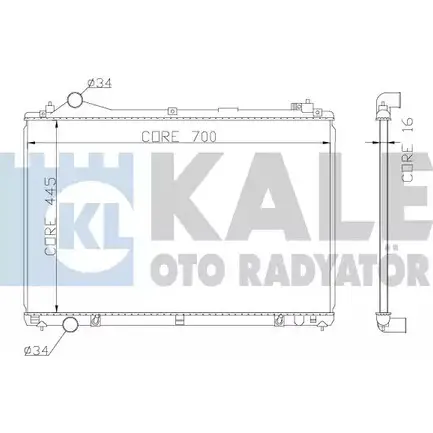 Радиатор охлаждения двигателя KALE OTO RADYATOR 8T5TB0W 362600 RIQX DS 3139447 изображение 0