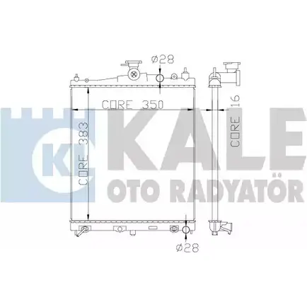 Радиатор охлаждения двигателя KALE OTO RADYATOR 363200 RFG 89NH YAP5S 3139453 изображение 0