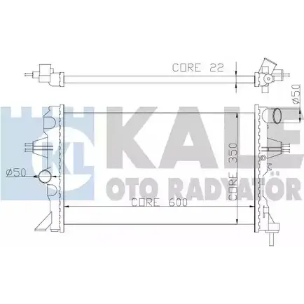 Радиатор охлаждения двигателя KALE OTO RADYATOR 3139454 55E2 0 363500 28C7HB изображение 0