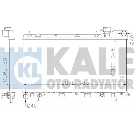 Радиатор охлаждения двигателя KALE OTO RADYATOR TMZ LMD 364700 NAKLL36 3139460 изображение 0