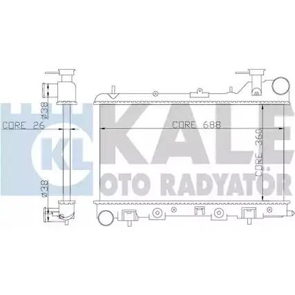 Радиатор охлаждения двигателя KALE OTO RADYATOR 3139461 R96I6 364800 PTBSFU 0