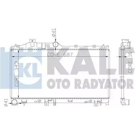 Радиатор охлаждения двигателя KALE OTO RADYATOR A9I TP1 3139463 365000 VKNP9AQ изображение 0