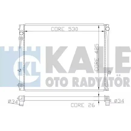 Радиатор охлаждения двигателя KALE OTO RADYATOR R83O8 5Z6T1 7 3139465 365200 изображение 0