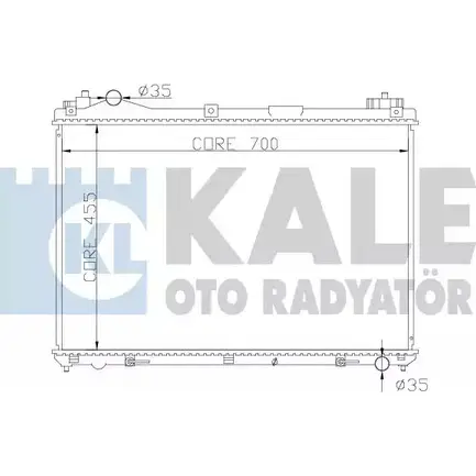 Радиатор охлаждения двигателя KALE OTO RADYATOR 3139467 Z8A8HL 1 UU9EEP 365400 изображение 0