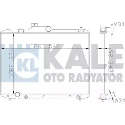 Радиатор охлаждения двигателя KALE OTO RADYATOR 365600 U KCZT 3139469 01NJS изображение 0