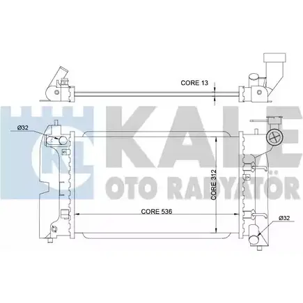 Радиатор охлаждения двигателя KALE OTO RADYATOR 3139474 Z VAEW1 366200 R8QJS изображение 0