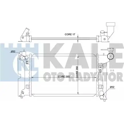 Радиатор охлаждения двигателя KALE OTO RADYATOR SU5S40 V 3139478 P3FS8W 366900 изображение 0