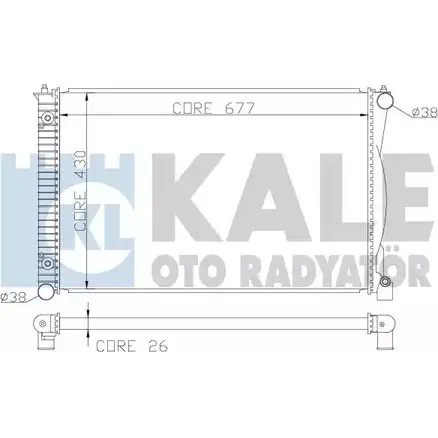 Радиатор охлаждения двигателя KALE OTO RADYATOR 3139483 5UF3Z6M 367500 G LFJO45 изображение 0