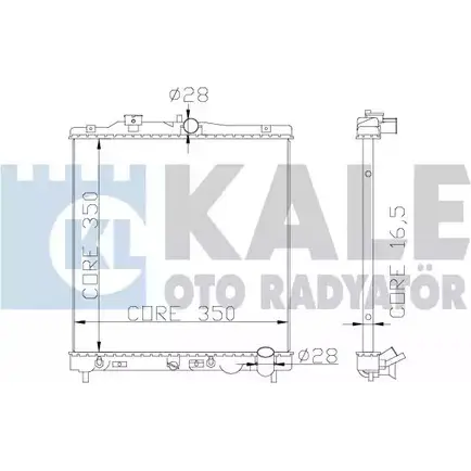 Радиатор охлаждения двигателя KALE OTO RADYATOR ZD5GP1X 368900 VT1R F 3139494 изображение 0