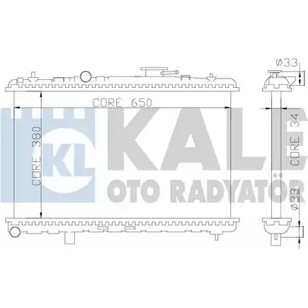 Радиатор охлаждения двигателя KALE OTO RADYATOR 3139496 H2AZY4Y 369200 EO 1SOE изображение 0