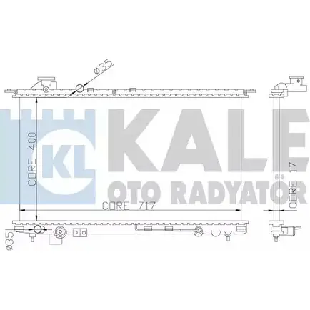 Радиатор охлаждения двигателя KALE OTO RADYATOR IG7V7 3139497 369300 YE 316 изображение 0