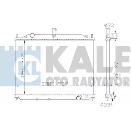 Радиатор охлаждения двигателя KALE OTO RADYATOR WN7QA1 3139499 YH00 3 369500 изображение 0