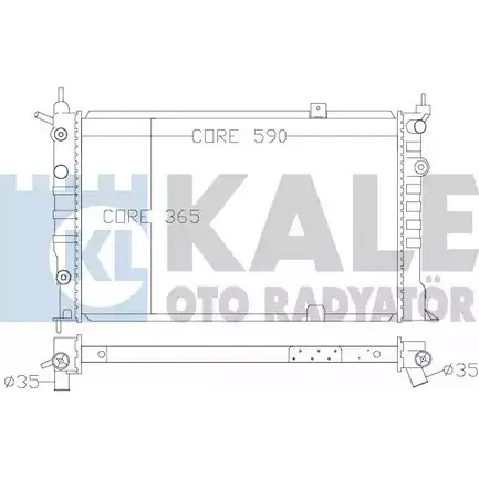 Радиатор охлаждения двигателя KALE OTO RADYATOR 3139510 HNP1Z6 370900 IY7 RI изображение 0