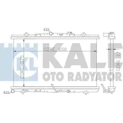 Радиатор охлаждения двигателя KALE OTO RADYATOR H0QD1 371300 3139514 MTK 6P изображение 0