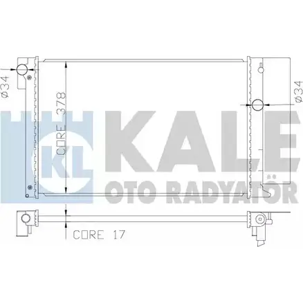 Радиатор охлаждения двигателя KALE OTO RADYATOR N 3LAZB 371900 3139518 FHNJZ изображение 0