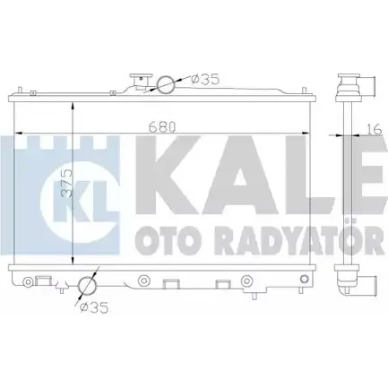 Радиатор охлаждения двигателя KALE OTO RADYATOR 6 C5JF 374000 U0VR76 3139526 изображение 0