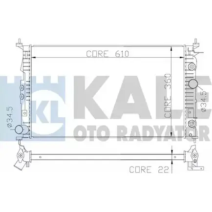 Радиатор охлаждения двигателя KALE OTO RADYATOR NP5OZ MO A83S 3139528 374200 изображение 0
