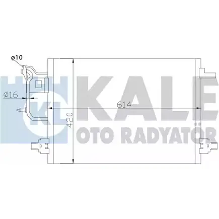 Радиатор кондиционера KALE OTO RADYATOR 3139533 L1 S7MF 375600 ZL07LV изображение 0