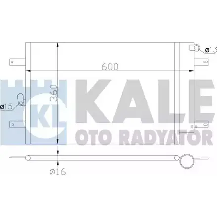 Радиатор кондиционера KALE OTO RADYATOR 3139536 8D2VY 375900 EKJ YRJ7 изображение 0