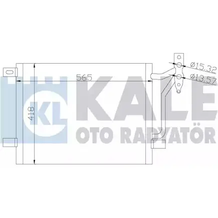Радиатор кондиционера KALE OTO RADYATOR 376800 V6BEA 84FQD O 3139542 изображение 0
