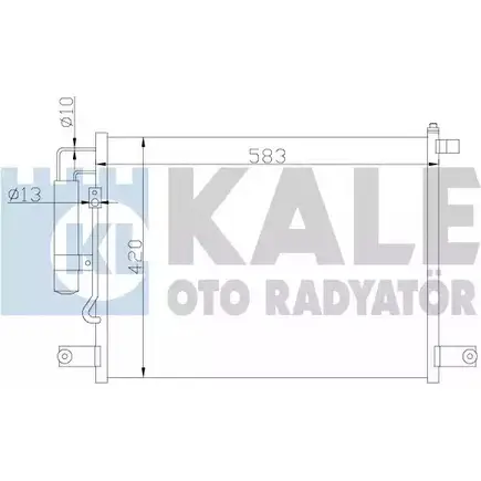 Радиатор кондиционера KALE OTO RADYATOR NAZJ7C3 Y GR77Q 377000 3139543 изображение 0