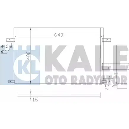 Радиатор кондиционера KALE OTO RADYATOR 3139544 377100 LU 3DV 5NNSANQ изображение 0
