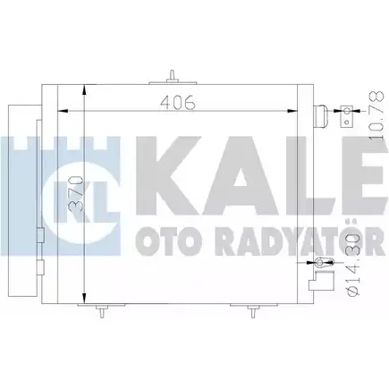 Радиатор кондиционера KALE OTO RADYATOR 1J537 3139547 W1 PR3B 377400 изображение 0