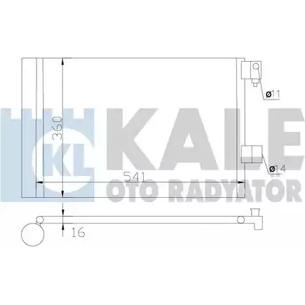 Радиатор кондиционера KALE OTO RADYATOR Q AHC4EP 3139548 ESROQH6 377500 изображение 0