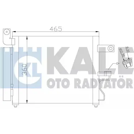 Радиатор кондиционера KALE OTO RADYATOR BJAAJ 3139556 ZZAXM E 379100
