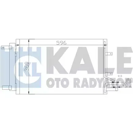 Радиатор кондиционера KALE OTO RADYATOR 380000 7MEF 6 KK2AI1B 3139565 изображение 0