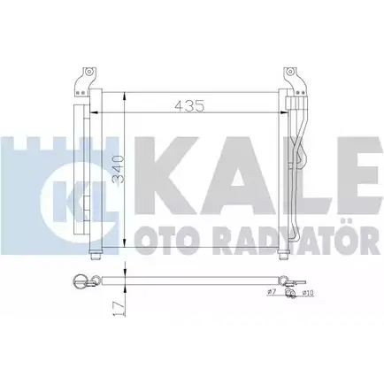 Радиатор кондиционера KALE OTO RADYATOR 380100 2OMANIE BS4YD 4 3139566 изображение 0