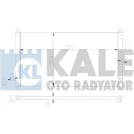 Радиатор кондиционера KALE OTO RADYATOR DGMV19H 3139569 QWFE 9L 380500 изображение 0