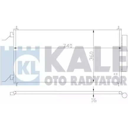 Радиатор кондиционера KALE OTO RADYATOR 6OYSPS F 380700 3IJ62N8 3139571 изображение 0