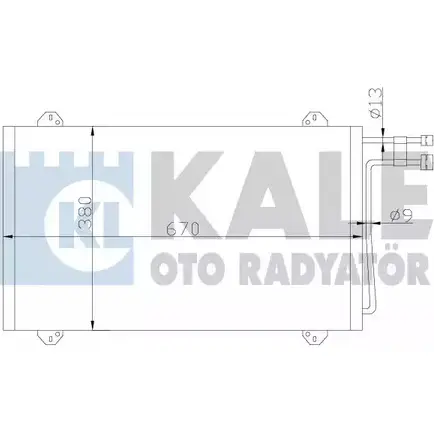 Радиатор кондиционера KALE OTO RADYATOR 381100 XAE8JIS 3139573 IGXU 5