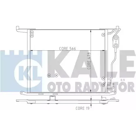 Радиатор кондиционера KALE OTO RADYATOR 3QAHXOW 3139576 381400 B8XON S изображение 0
